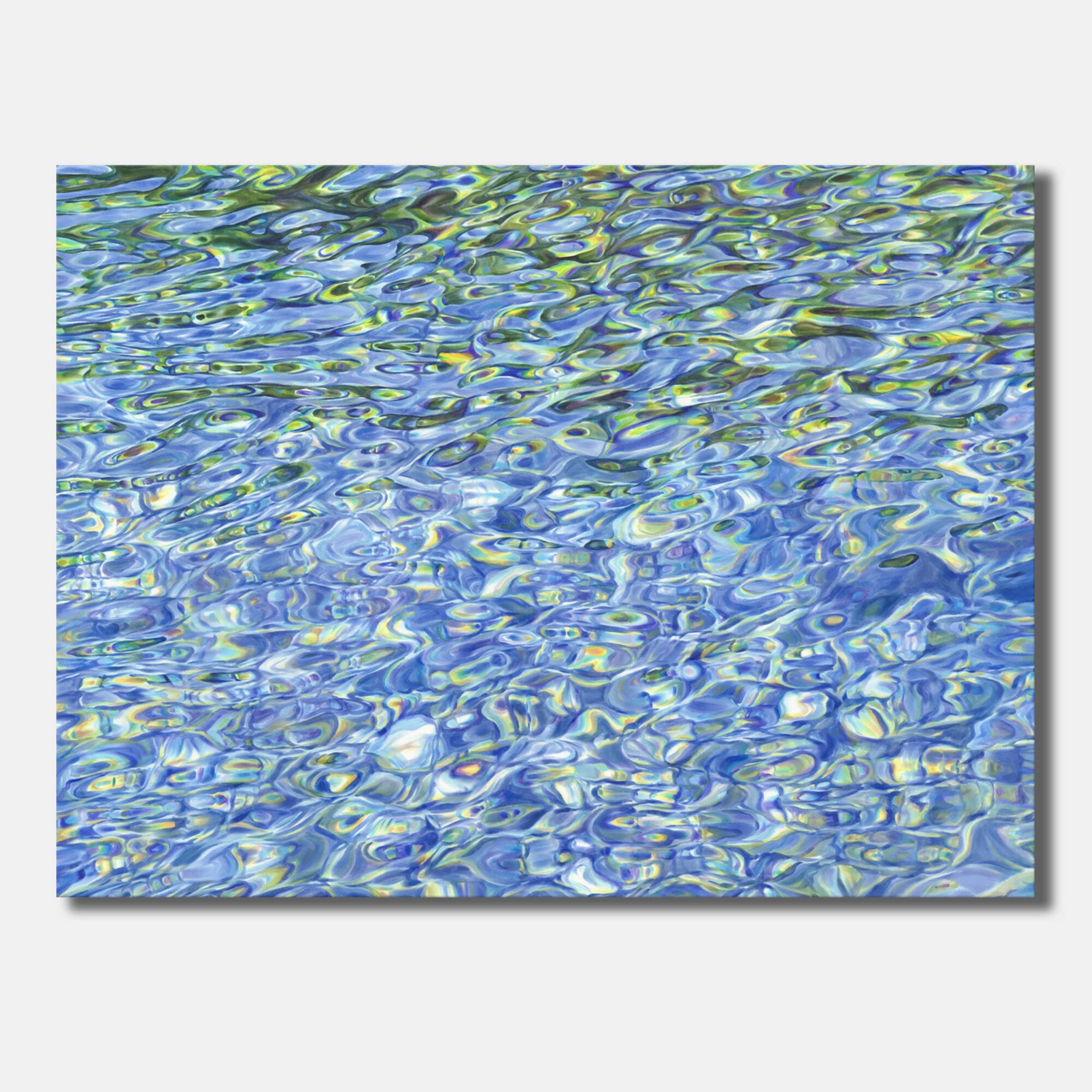 Designart - Sunny Water With Transparent Waves Reflecting Gentle Sunshine II